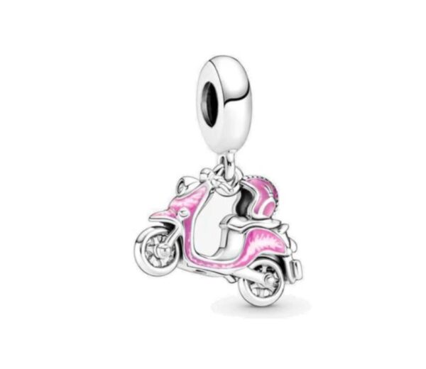 CHARM - MOTO ROSADA