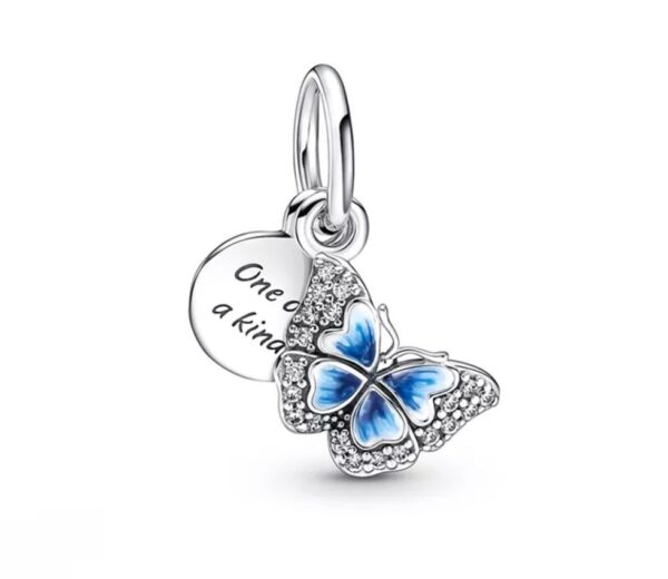 CHARM - MARIPOSA COLGANTE AZUL
