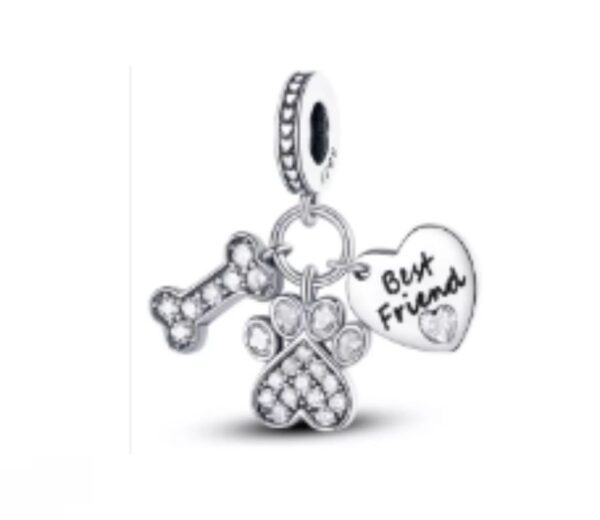 CHARM - HUELLA HUESO CORAZÓN FRIENDS